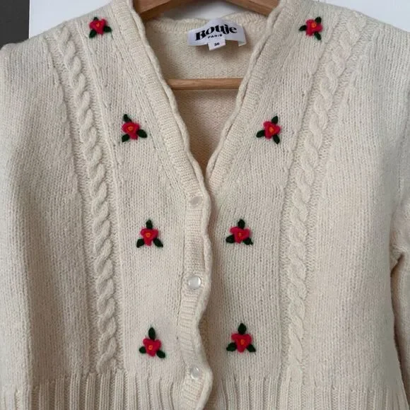 SOLD Rouje wool cardigan - Picture 4 of 8